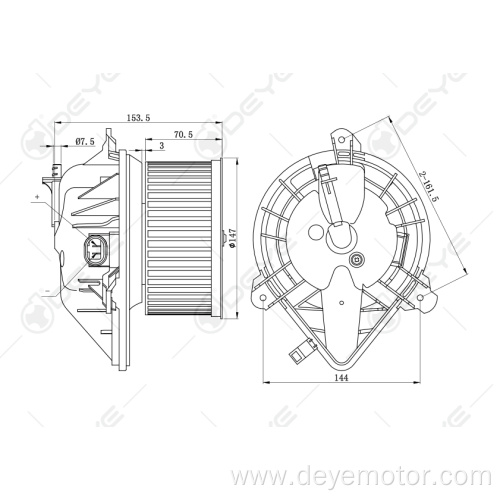 6441.S0 Universal blower motor for PEUGEOT PARTNER CITROEN